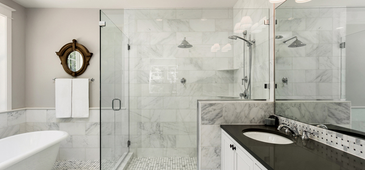 bathroom shower door installation in Dunedin